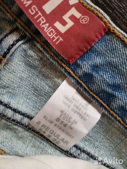 Джинсы Levis р.8