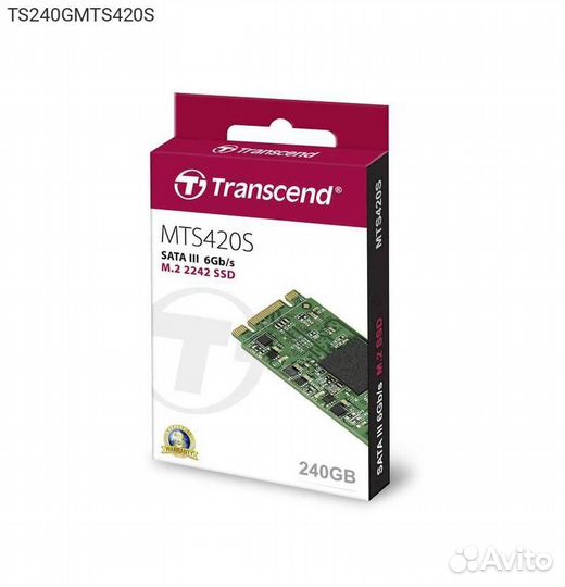 Диск SSD Transcend MTS420S M.2 2242 240GB SATA III