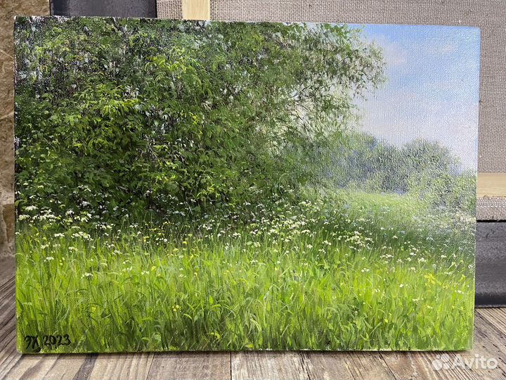 Картина маслом на холсте пейзаж