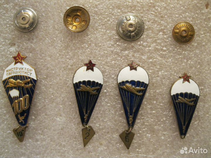 Знак СССР инструктор парашютист