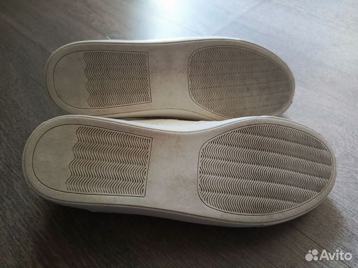 Кроссовки кеды кожаные женские