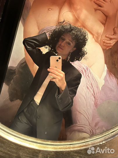 Мужской классический костюм черный фирмы zegna