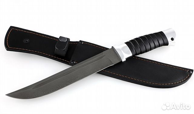 Пластунский нож казачий, сталь Х12мф, черный граб