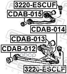 Опора шаровая верхняя Cadillac Escalade 02-05,C