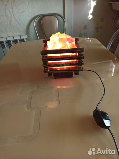 Солевая лампа. Лампа ночник. Подарок