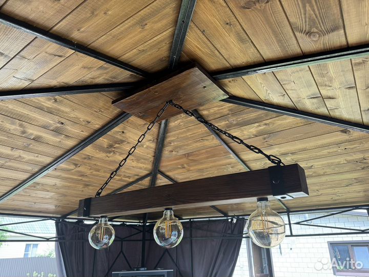 Дизайнерский светильник в беседку