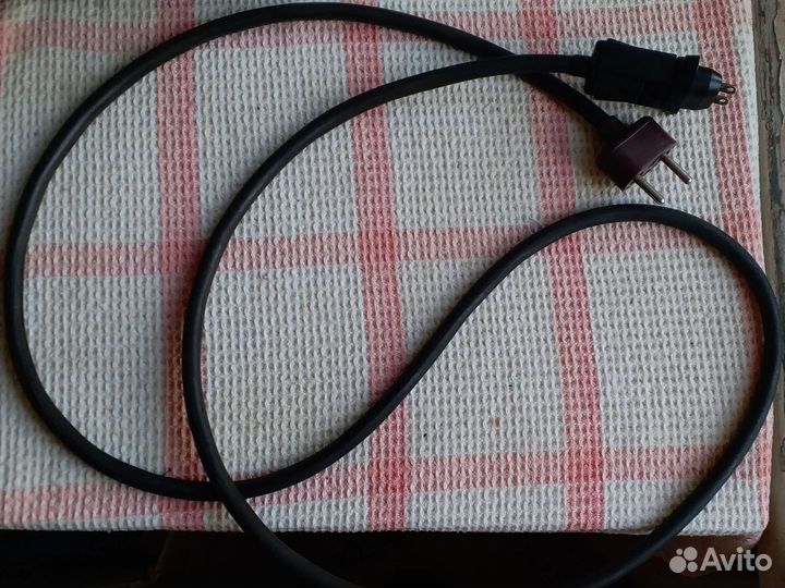 Винтажный Провод с Бакелитовой Вилкой, СССР 1960е