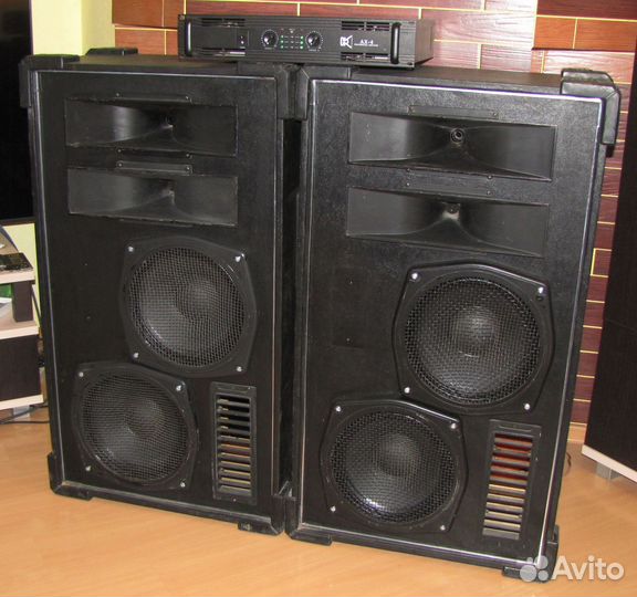 Колонки FA-Pro 1040-2080W 2шт Усилитель звука Dual