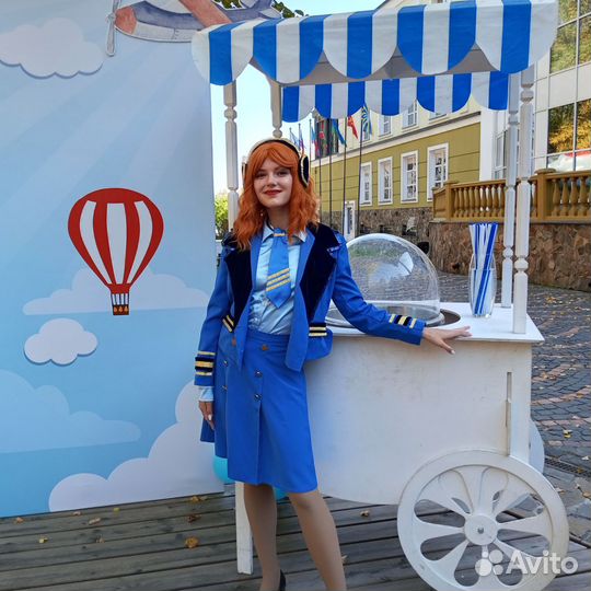 Сладкая вата.Поп корн. Телега деревянная