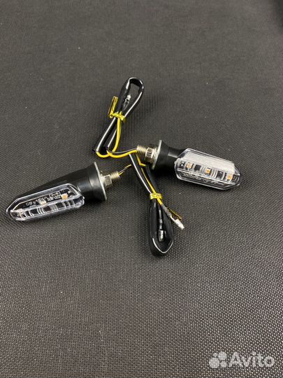 Поворотники для мотоцикла универсальные (Прозрачны