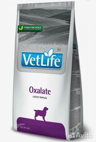Farmina Vet Life Oxalate для собак оксалат 12 кг