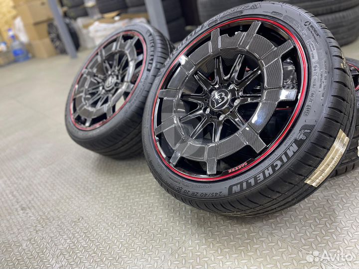 Колеса в сборе на Mercedes S-class R20 + michelin