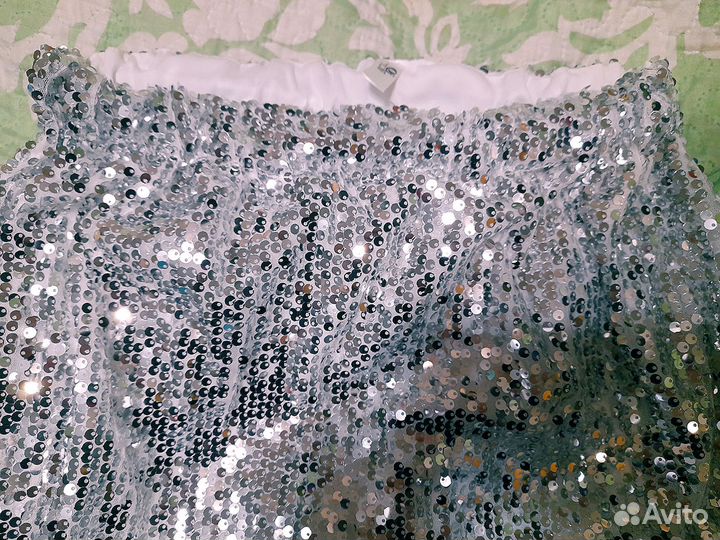 Юбка с пайетками