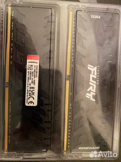 Оперативная память ddr4 32gb kingston fury renegad