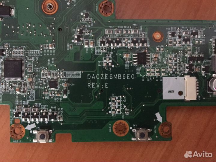 Материнская плата da0ze6mb6e0 rev: E