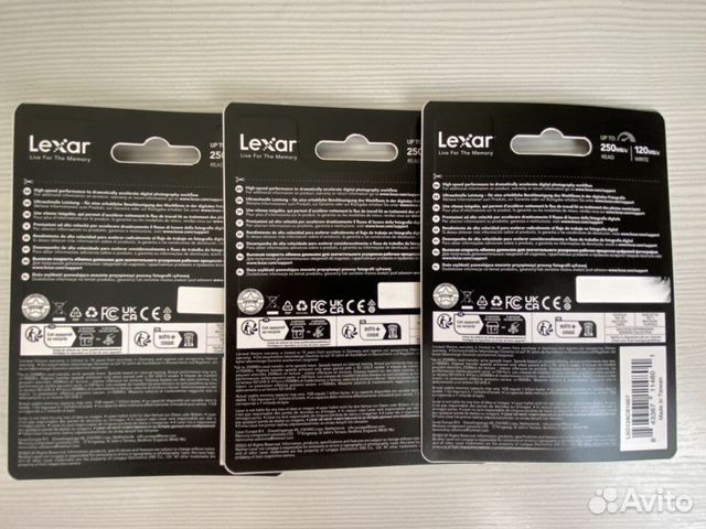 Карта памяти Lexar 128GB UHS-II V60 объявление продам