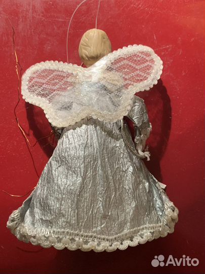 Ангел фарфоровый игрушка елочная
