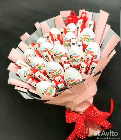 Сладкие букеты из шоколада, зефир и тд