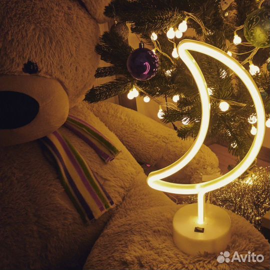 Неоновые лампы: Звезда, Ангел, Луна, Сердце