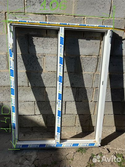 Окно+ дверь трехкамерный стеклопакет