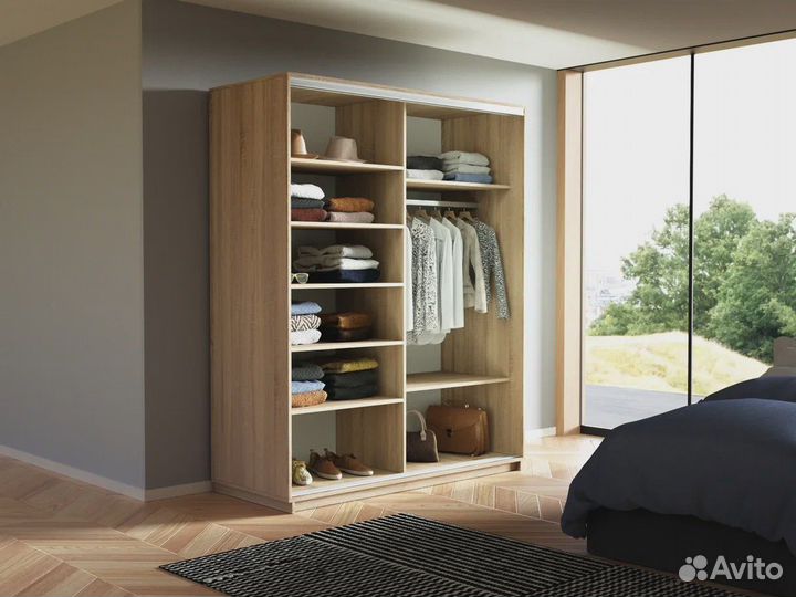 Шкаф-купе с фотопечатью «Экспресс» 2-х дверный