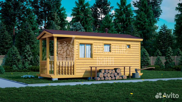 Мобильная баня 6х2.3