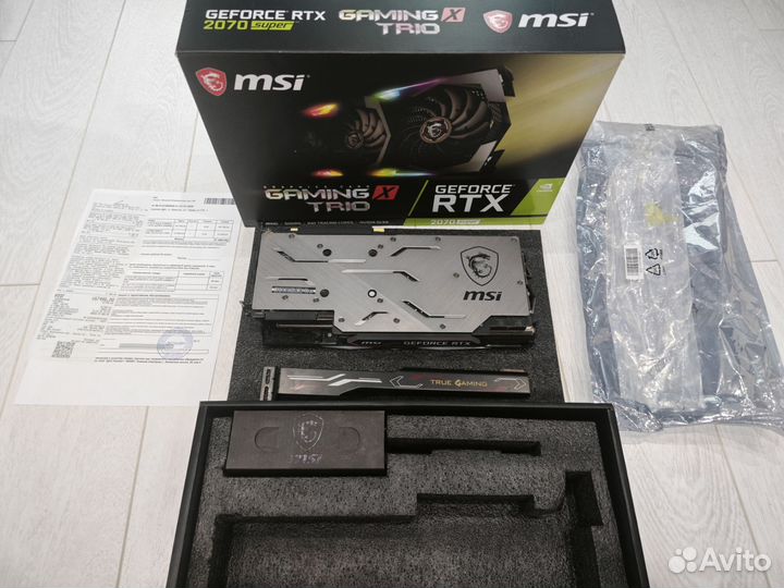 Видеокарта Nvidia RTX 2070 Super Msi Gaming X Trio