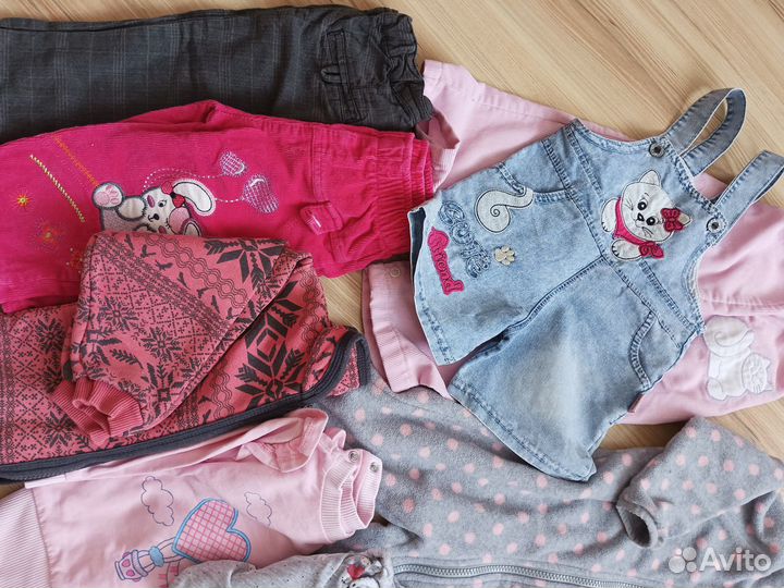Пакет вещей для девочки 80 86