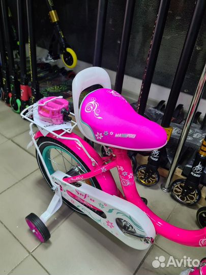 14д. Велосипед maxxpro sofia 14 (N14-1) малиновый