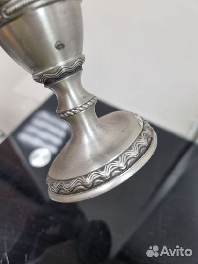 Бокал для пива, олово. 17 см. С дефектами