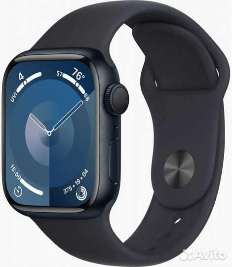 Умные часы Apple Watch Series 9 45мм (45mm, Чёрны
