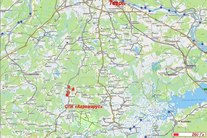 Участок 15 га (СНТ, ДНП)