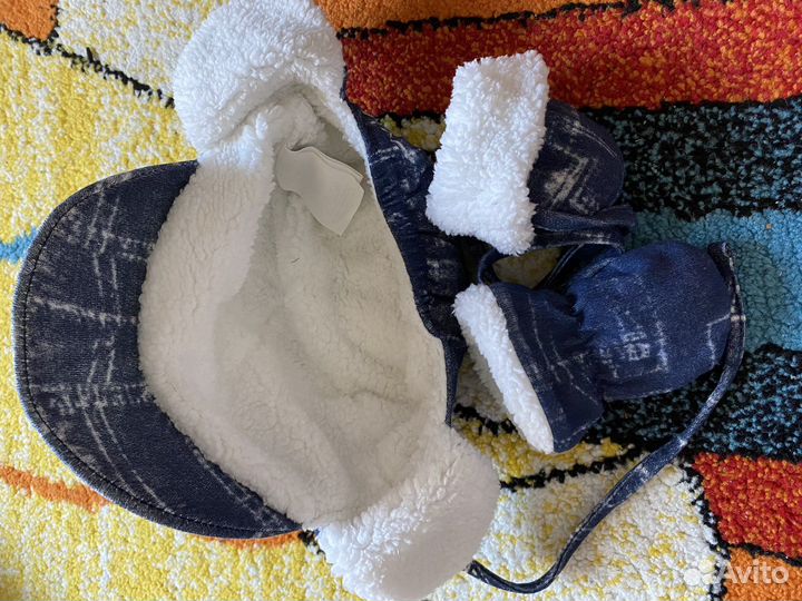 Шапка и варежки на мальчика