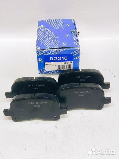 Колодки тормозные передние Corolla USA 97-02
