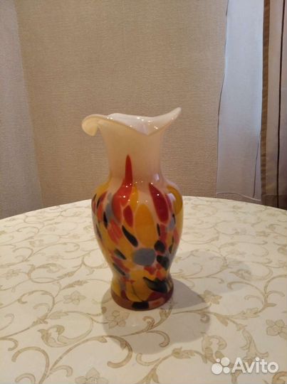 Ваза цветное стекло СССР