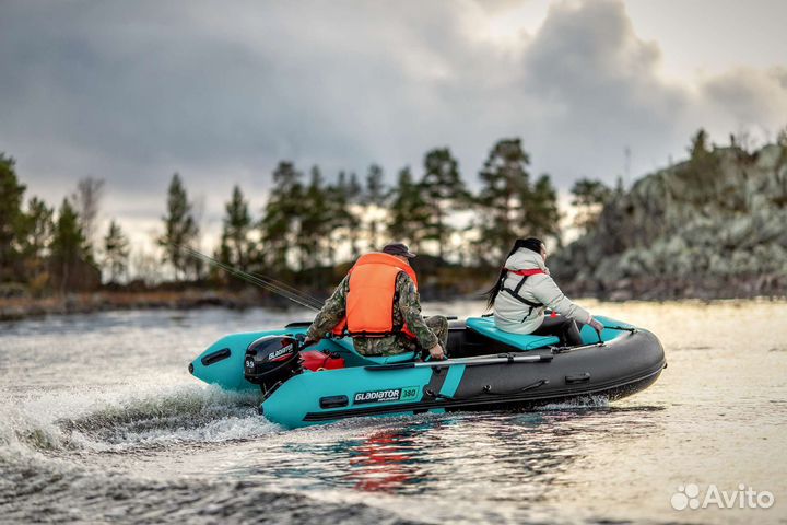 Gladiator E 380 Pro черно-бирюзовая