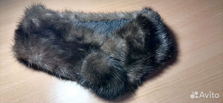 Повязка на голову из норки