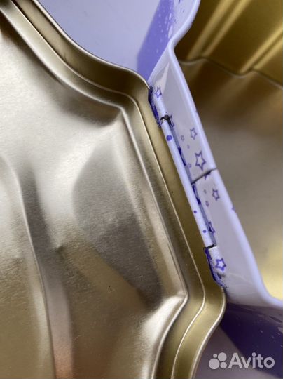 Жестяная коробка для подарка, мелочей