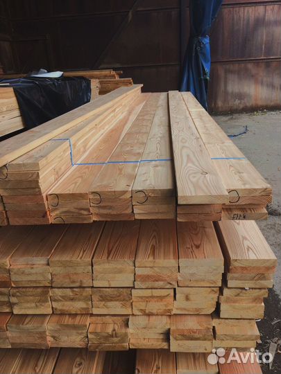 Доски лиственницы 30x120 мм, шлифованные и готовые