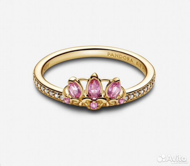 Кольцо pandora x disney принцесса рапунциль