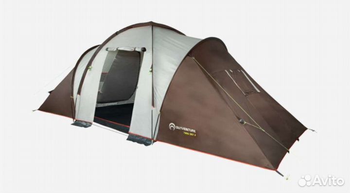 Палатка 4 местная с тамбуром и 2 спальных мешка