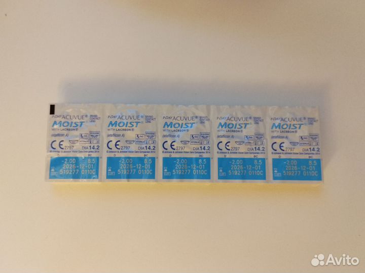 Линзы контактные acuvue