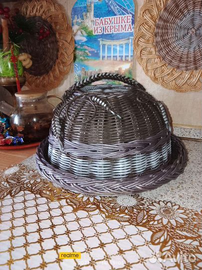 Хлебница из лозы