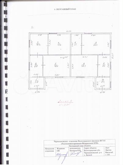 Здание столовой 118.8 м². х.Базной
