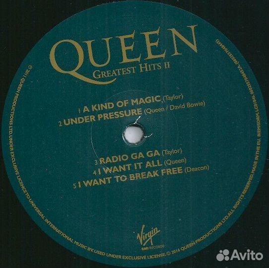 Queen Greatest Hits II (2Винил)