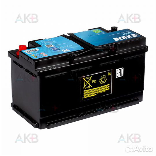 Аккумулятор автомобильный Exide Start-Stop AGM 95R (850А 353x175x190) EK950