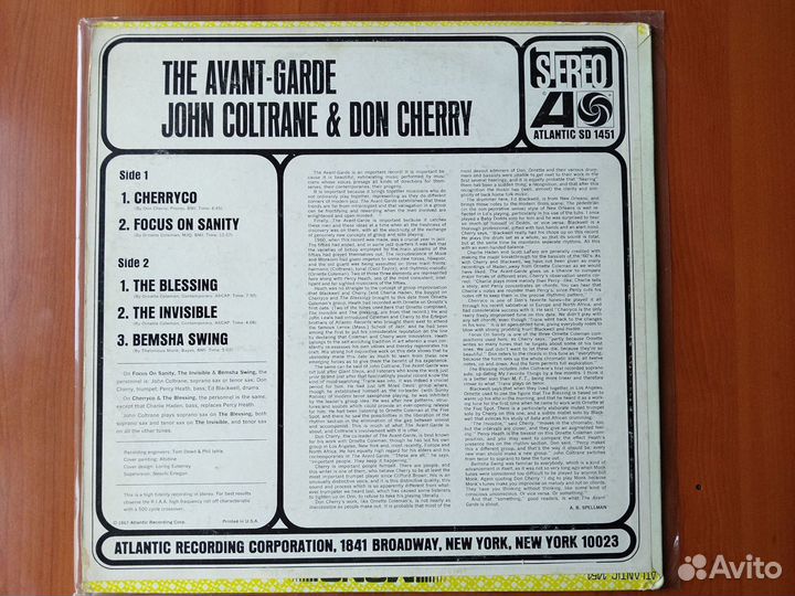 John Coltrane & Don Cherry - The Avant-Garde