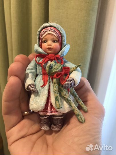 Ватная игрушка ручная работа