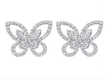 Серьги Graff Butterfly Silhouette Diamond Stud RGE