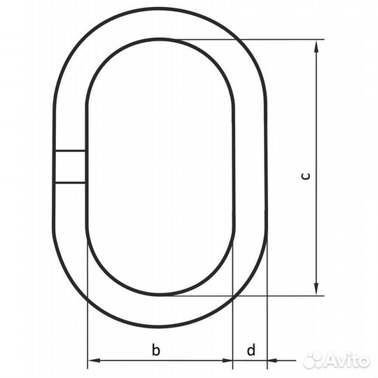 Овальное звено, тип ов1 1,6 т